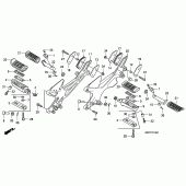 Схема вузла: Підніжки для Honda CBF600