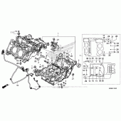 Схема вузла: Картер двигуна для Honda VFR800 Interceptor Deluxe