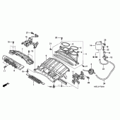 Схема узла: Air intake duct + solenoid valve (1) для Honda CBR1000 CBR1000RR Fireblade