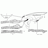 Схема узла: Stripe/mark для Honda XL650 Transalp