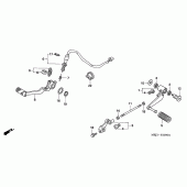Схема вузла: Педаль (Лапка) для Honda CB1300 Super Four