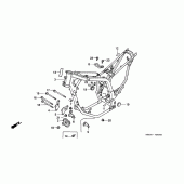 Схема узла: Рама для Honda XL600 Transalp