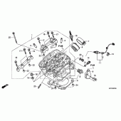 Схема вузла: Головка циліндра для Honda CRF250 CRF250L