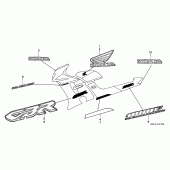 Схема узла: Stripe/mark (7) для Honda CBR1000 CBR1000F