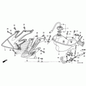 Схема вузла: Паливний бак для Honda CRF450 CRF450X