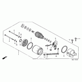 Схема узла: Стартер электрический для Honda FSC600 Silver Wing