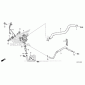 Схема вузла: Система індукції повітря для Honda CRF450 CRF450X