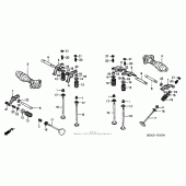 Схема вузла: Шток і Клапан для Honda VT750 Shadow Deluxe