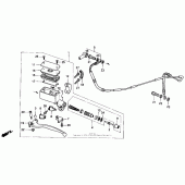 Схема вузла: Циліндр зчеплення для Honda GL1500 Gold Wing Special Edition