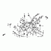 Схема узла: Рама для Honda VF750 Magna