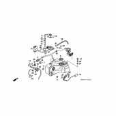 Схема вузла: Паливний бак / паливний насос (GL1500AN / SEN) для Honda GL1500 Gold Wing Special Edition