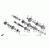 Схема вузла: Трансмісія для Honda CR250