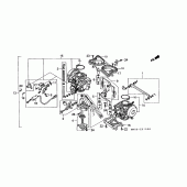 Схема вузла: Карбюратор (ASSY.) Для Honda GL1500 Gold Wing Special Edition