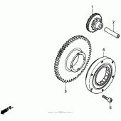 Схема узла: Привод стартера для Honda CBR900RR CBR900RR Fireblade