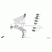 Схема узла: Рулевая траверса для Honda ST1300 Pan-European