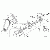 Схема узла: Масляный насос для Honda GL1800 Gold Wing