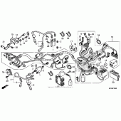 Схема вузла: Wire harness (1) для Honda VT750 Shadow Aero