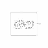 Схема вузла: Saddle bag 30l для Honda XRV750 Africa Twin