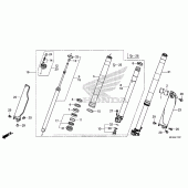 Схема вузла: Front Fork (2) для Honda CRF450 CRF450R