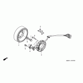 Схема вузла: Генератор для Honda XR650