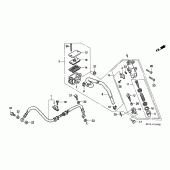 Схема вузла: Задній гальмівний циліндр для Honda CB1000 CB1000F