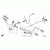 Схема вузла: Педаль (Лапка) для Honda VTX1800