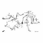 Схема узла: Pedal/stand для Honda GL1500 Gold Wing Special Edition