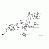 Схема вузла: Рульова траверса для Honda GL1500 Gold Wing Special Edition