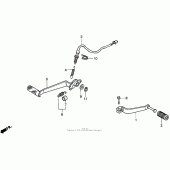 Схема вузла: Pedal 94-97 для Honda VFR750F Interceptor