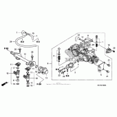 Схема узла: Дроссельная заслонка для Honda FSC600 Silver Wing