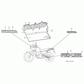 Схема вузла: Stripe / mark для Honda NX650 Dominator