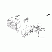 Схема вузла: Задній ліхтар (Стоп-сигнал) для Honda VTR1000 VTR SP-1