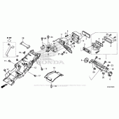 Схема вузла: Заднє крило для Honda CB300F