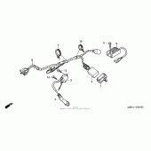 Схема вузла: Електрообладнання для Honda XR650