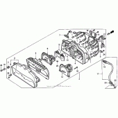 Схема узла: Приборы для Honda PC800 Pacific Coast
