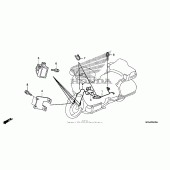 Схема узла: Airbag harness для Honda GL1800 Gold Wing