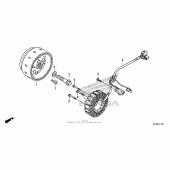 Схема вузла: Генератор для Honda CBR250