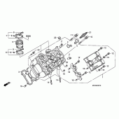 Схема узла: Left головка цилиндра для Honda ST1300 Pan-European