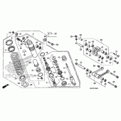 Схема вузла: Задній амортизатор для Honda CRF150 CRF150RB