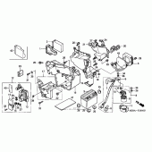 Схема вузла: Battery + battery box для Honda VT600 Shadow VLX