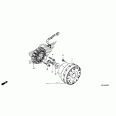 Схема вузла: Генератор для Honda NSA700 DN-01