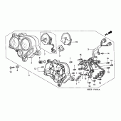 Схема узла: Панель приборов (2) для Honda CB600F Hornet S