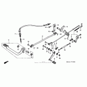Схема узла: Педаль(Лапка) для Honda VT1100 Shadow Spirit