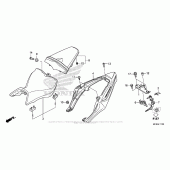 Схема вузла: Сидіння & Бічний обтічник для Honda CB1000 CB1000R
