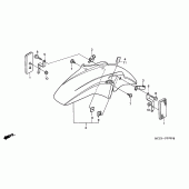 Схема вузла: Переднє крило для Honda CB900 Hornet