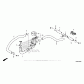 Схема вузла: Система вентиляція картера для Honda VFR1200 VFR