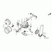 Схема вузла: Масляний фільтр / маслонасос для Honda VT600 Shadow VLX Deluxe