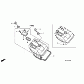 Схема вузла: Клапанна кришка для Honda CBR125