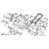 Схема вузла: Рама (CBF600S8 / SA8 / N8 / NA8) для Honda CBF600