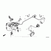 Схема вузла: Електрообладнання для Honda CRF250 CRF250X